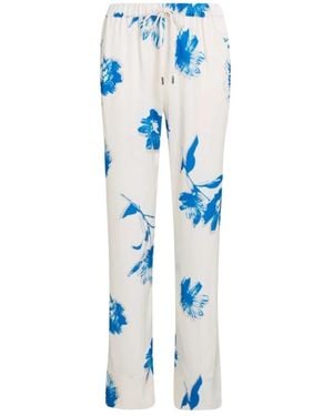 Calvin Klein Lw Glanzende Satijnen Pyjamabroek - Blauw