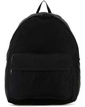 A.P.C. Backpacks - Black