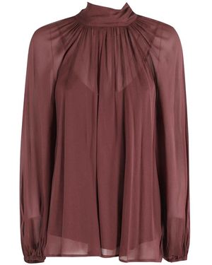 Isabelle Blanche Hoher Hals Pullover - Lila