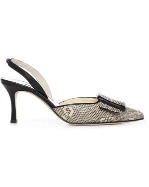 Manolo Blahnik Court Shoes - Metallic