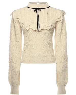 For Love & Lemons Lelia Strickoberteil - Natur