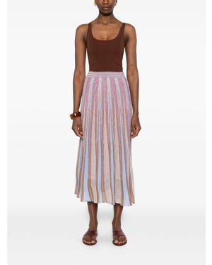 forte_forte Midi Skirts - Red