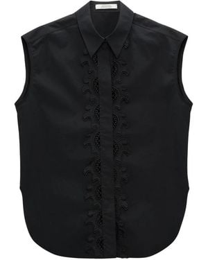Dorothee Schumacher Poplin Power Blouse - Zwart