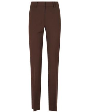 FEDERICA TOSI Slim-Fit Trousers - Brown