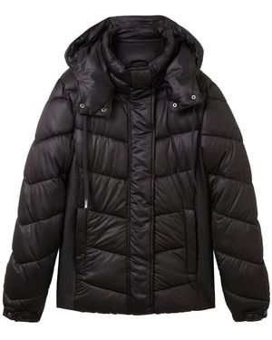 Tom Tailor Pufferjacke Mit Recyceltem Polyester - Schwarz