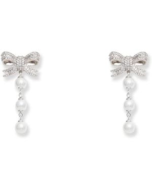 Self-Portrait Earrings - Blanco
