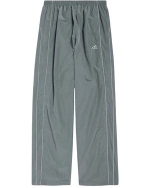 Balenciaga Techno Cotton Poplin Bodies Track Pants - Grijs