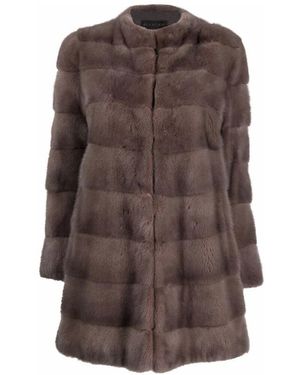 Blancha Faux Fur & Shearling Jackets - Brown