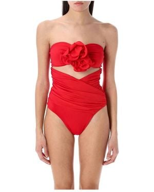 Magda Butrym Bustier costume da bagno rosa - Rosso