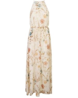Eleventy Mouwloze Jurk - Naturel