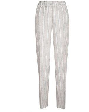Peserico Slim-Fit Trousers - Blanc