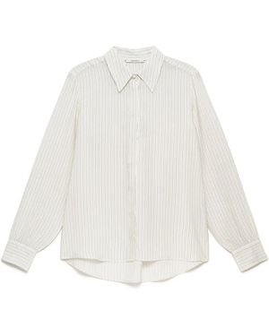 Maliparmi Fluid Stripe Shirt - Wit