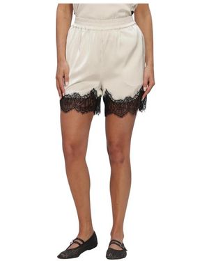 Gestuz Nachtkleding ,Satijn Broeken Gzlalou Hw Shorts - Wit