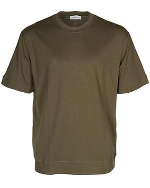 Paolo Pecora Ruimvallend Katoenen T-Shirt - Groen