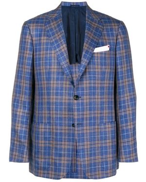 Kiton Blazers - Blue