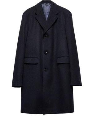 Prada Single-Breasted Coats - Blue