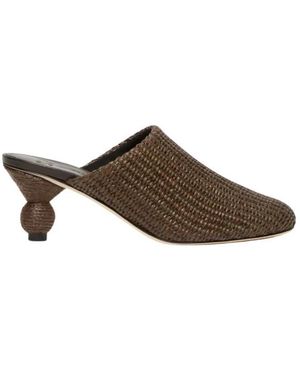 Weekend by Maxmara Mules Met Open Achterkant En Hak - Bruin