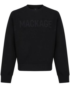 Mackage Julius Double-Face Jersey Logo Sweatshirt - Schwarz