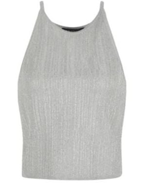 ARMANI EXCHANGE Sleeveless Tops - Grey
