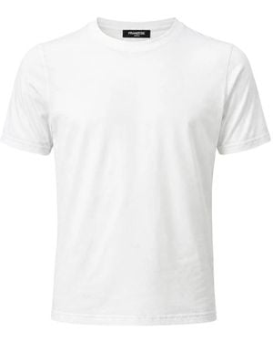 Franzese Collection Tops ,Wit ,Katoen Stefano De Martino T-Shirt