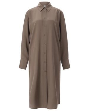 TOTEME Shirt Dresses - Brown