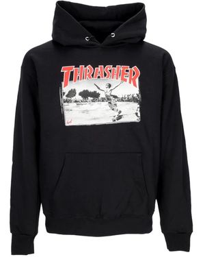 Schwarzer thrasher hoodie deals