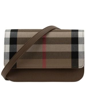 Burberry Tassen ,Leer Schoudertas - Bruin