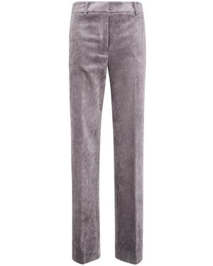 Antonelli Broeken ,Bruin ,Leer Rechte Ribbroek - Grijs