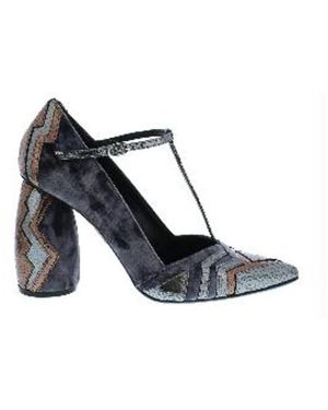 Strategia Velvet T-Strap - Blauw