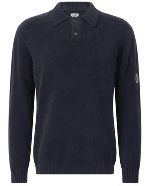 C.P. Company Katoenen Polokraag Trui - Blauw