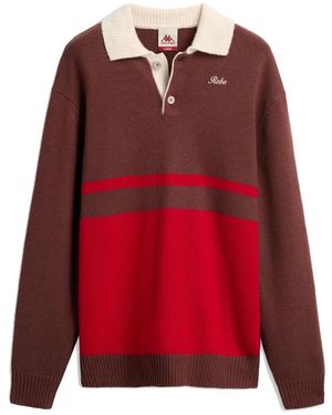 Kappa V-Neck Knitwear - Red