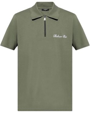 Balmain Polo Shirts - Green