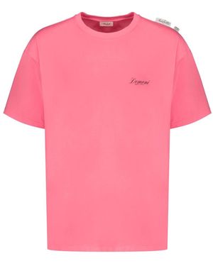 Isabella 1985 Tops ,Rood ,Katoen Katoenen T-Shirt - Roze