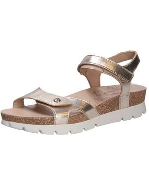 Panama Jack Damen Leder Keil Sandalen - Braun