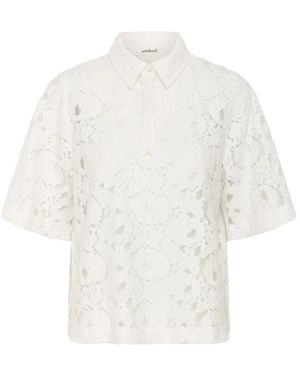 Soaked In Luxury Gebroken Wit Poloshirt