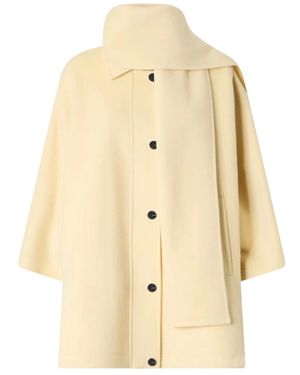 Pinko Jassen ,Geel ,Single-Breasted Coats - Naturel