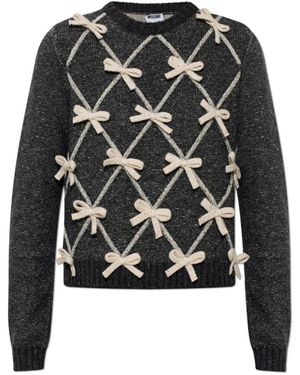 Moschino Truien & Vesten ,Grijs Truien - Zwart