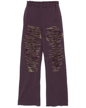 MM6 by Maison Margiela Wide Trousers - Purple