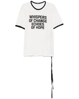 Ann Demeulemeester Save The Children Print T-Shirt - Weiß
