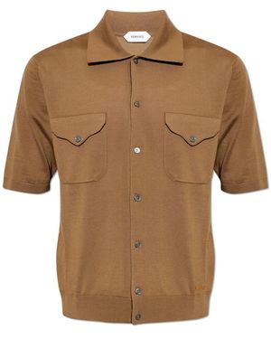 Versace Kurzärmliger Cardigan - Braun