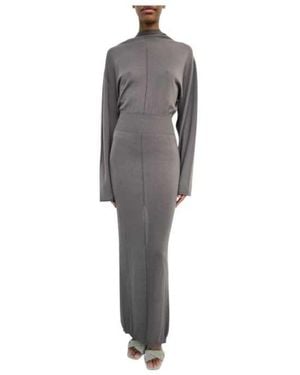 Rick Owens Hooded Dress - Grijs