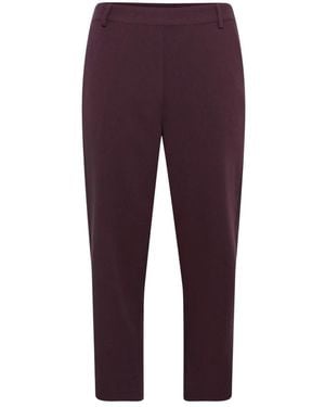 Kaffe Cropped Trousers - Violet
