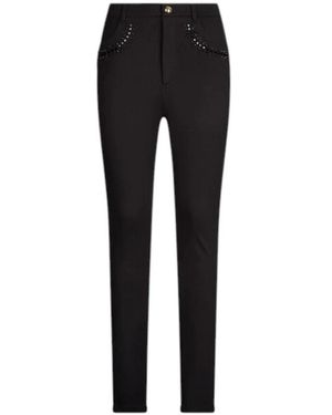 Liu Jo Jerseyhose Mit Schmucksteinen - Schwarz