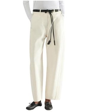 Liviana Conti Straight Trousers - Neutro