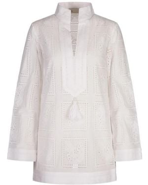 Tory Burch Short Dresses - White