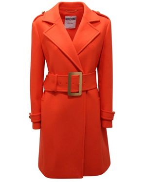 Moschino Trench Coats - Red