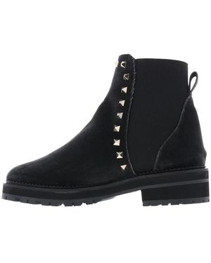 Pertini Studded Booty Velvet - Zwart