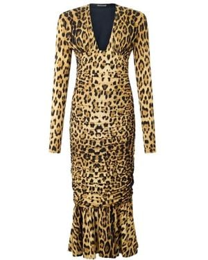 Roberto Cavalli Midi Dresses - Metallic