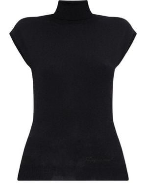 DSquared² Truien & Vesten ,Zwart ,Wol Mouwloze Trui