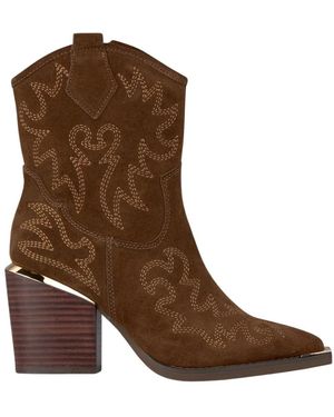 Alma En Pena. Cowboy & Biker Boots - Brown